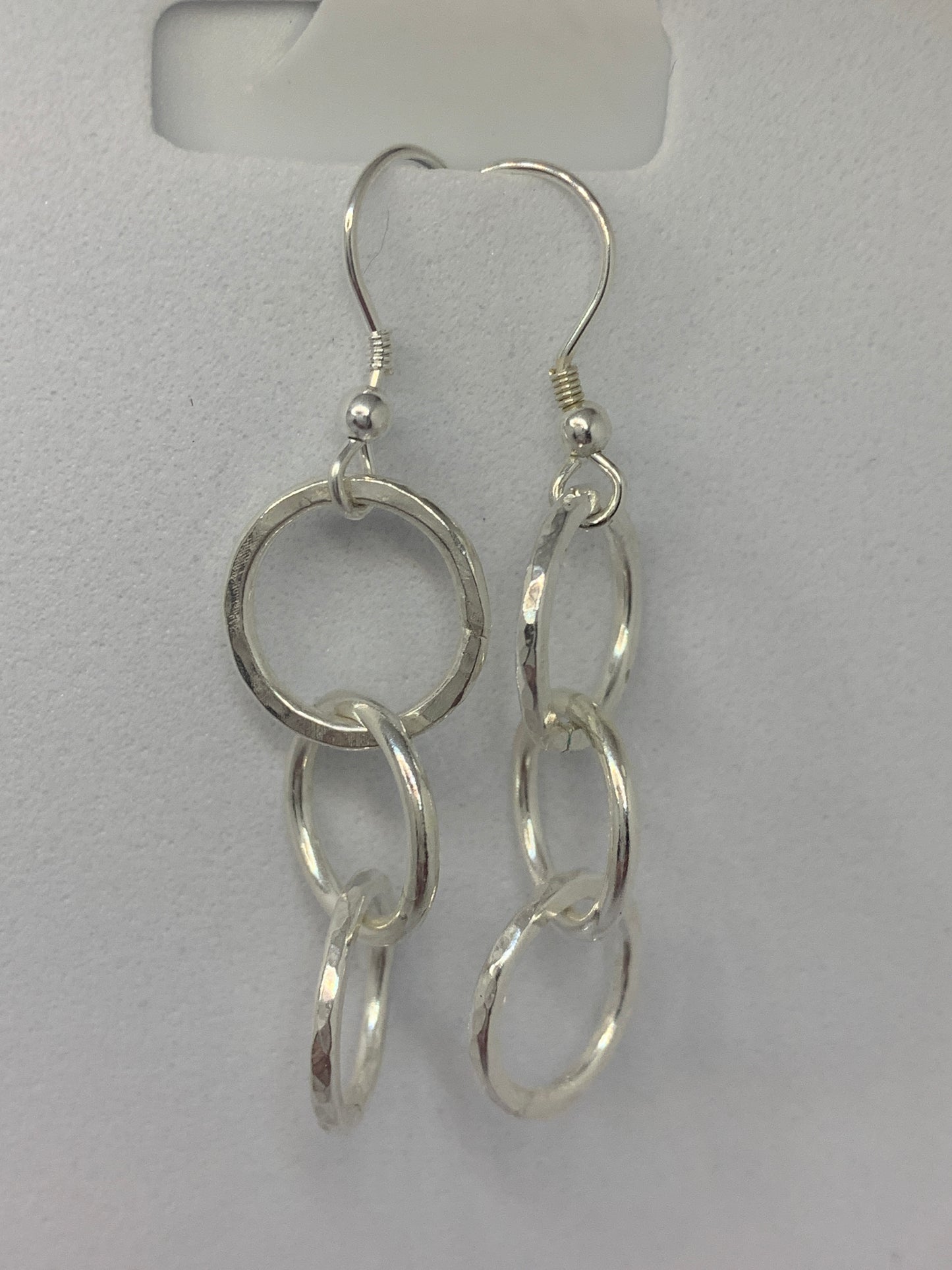 Small Circle Drop Earrings