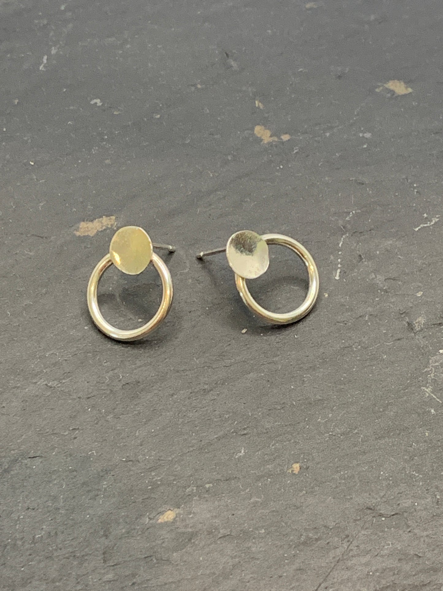 Small Stud and Circle Earrings