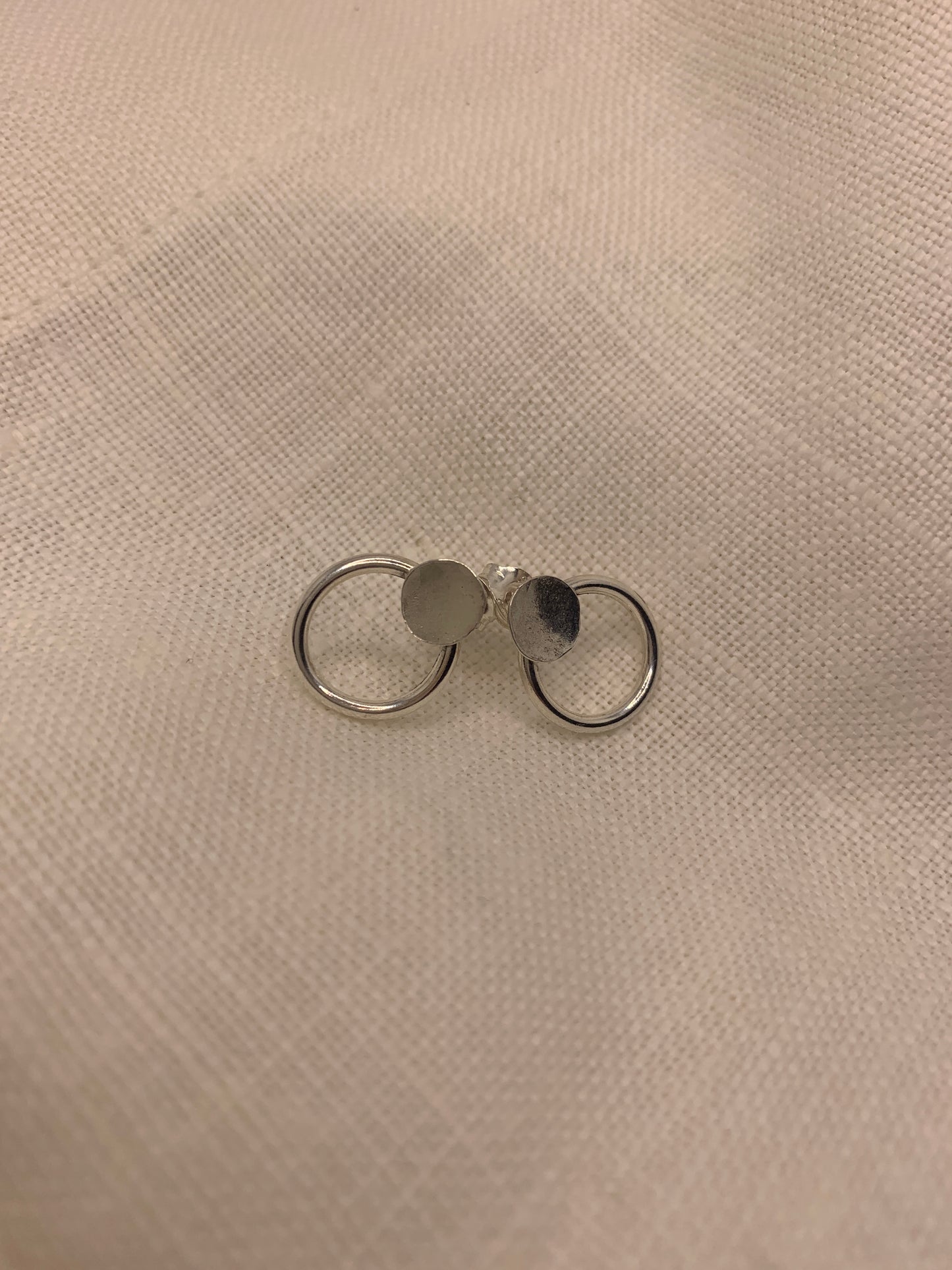 Small Stud and Circle Earrings