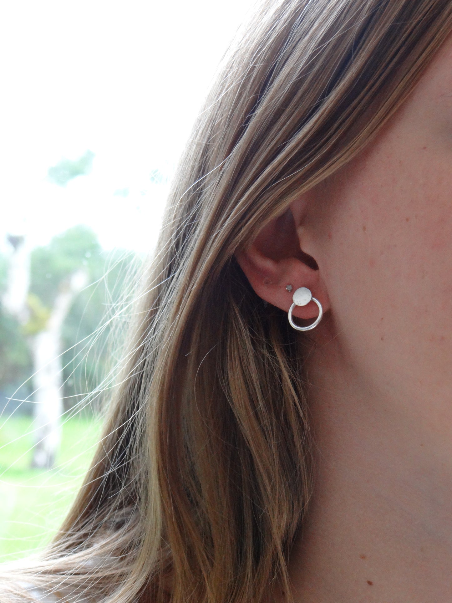 Handmade sterling silver earrings