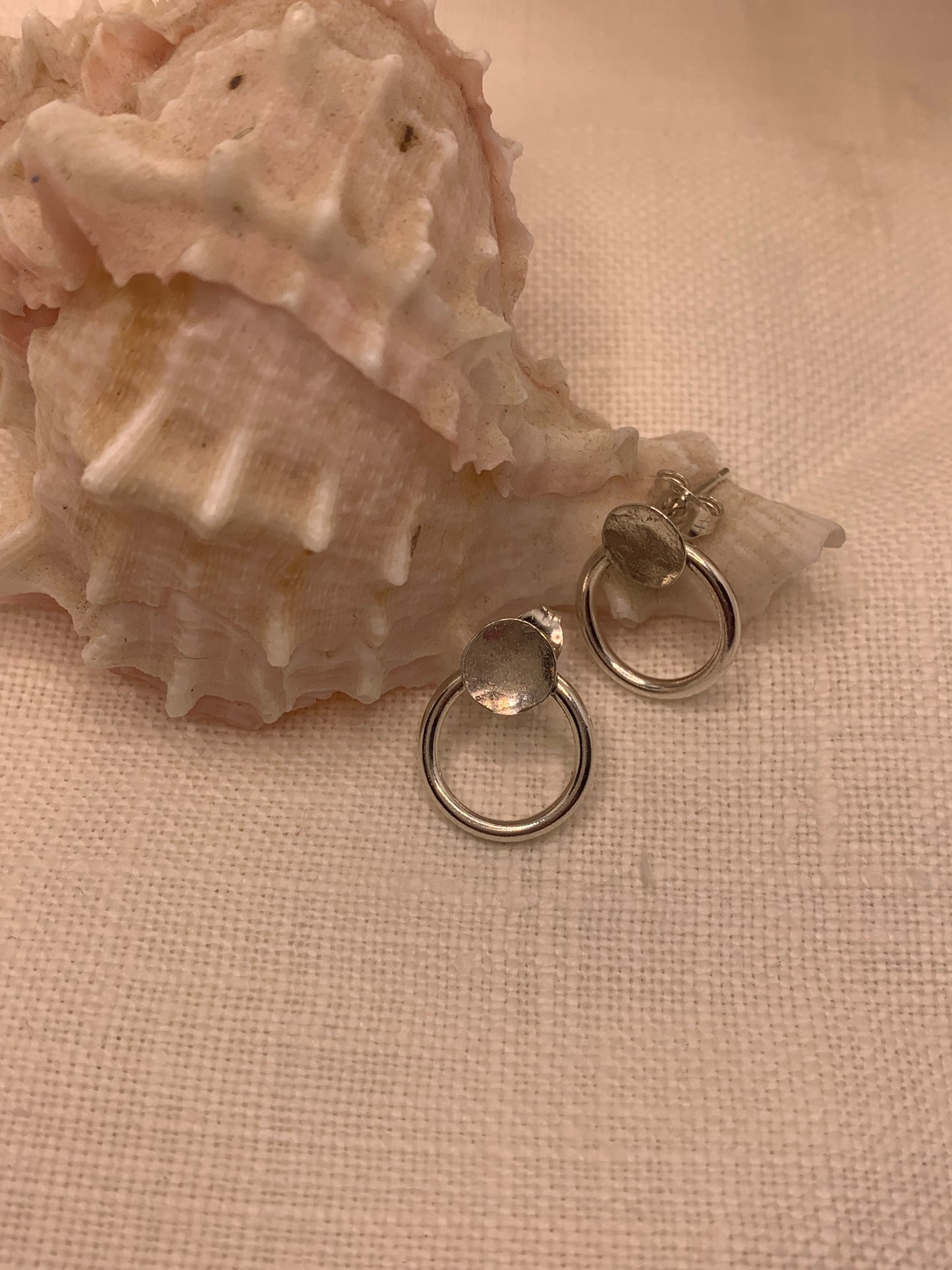 Small Stud and Circle Earrings