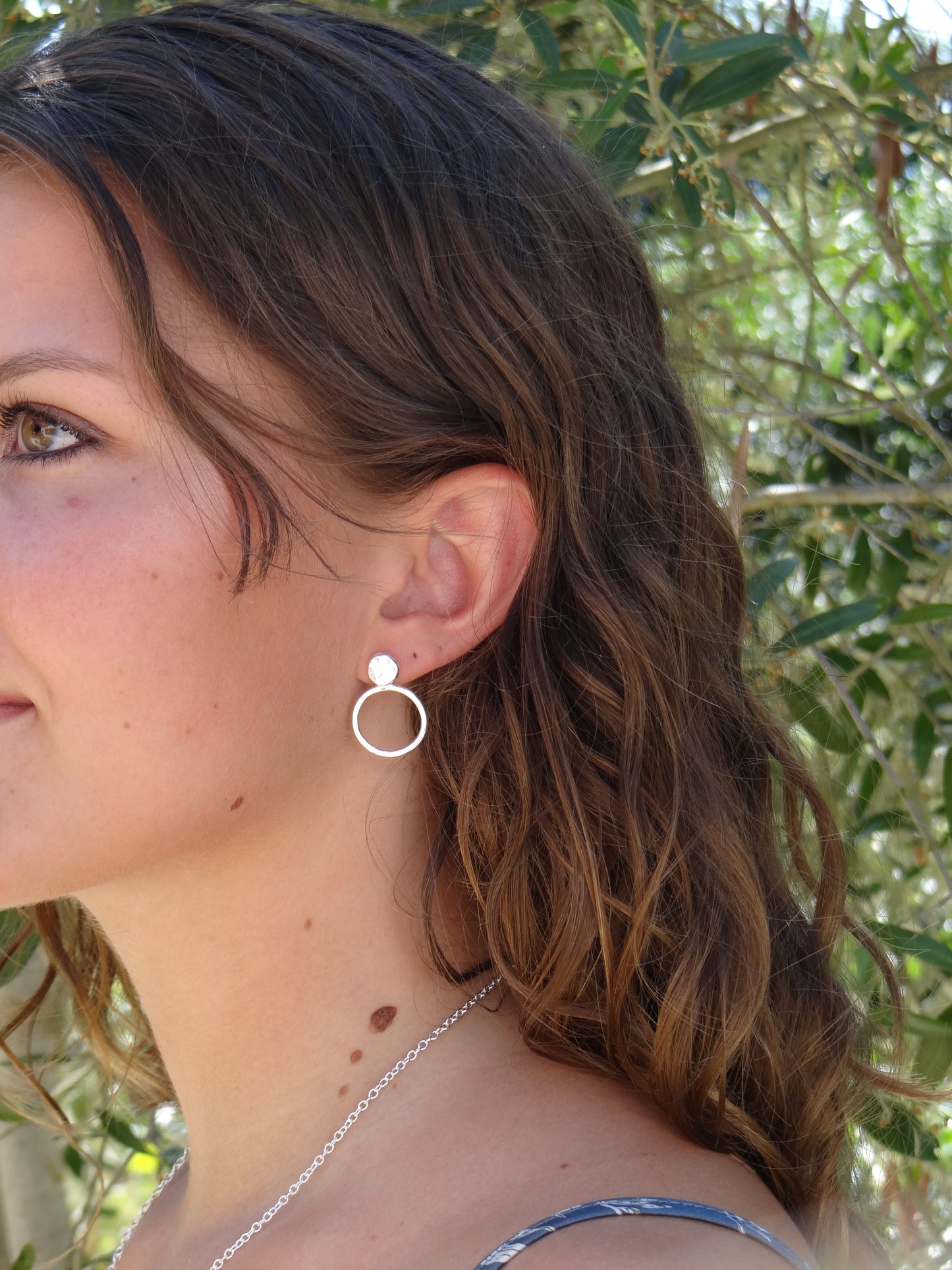 Handmade sterling silver earrings