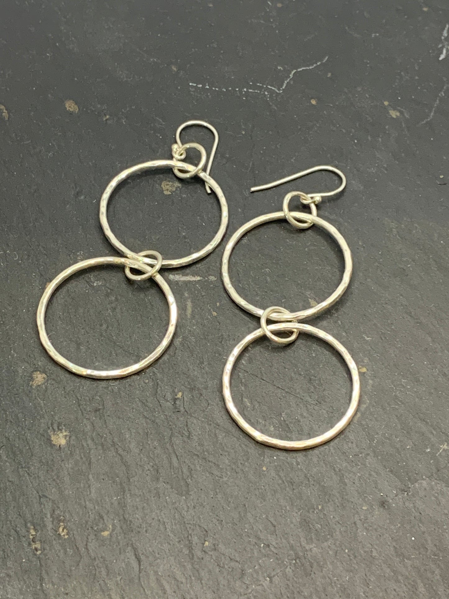 Large Circle Drop Earrings