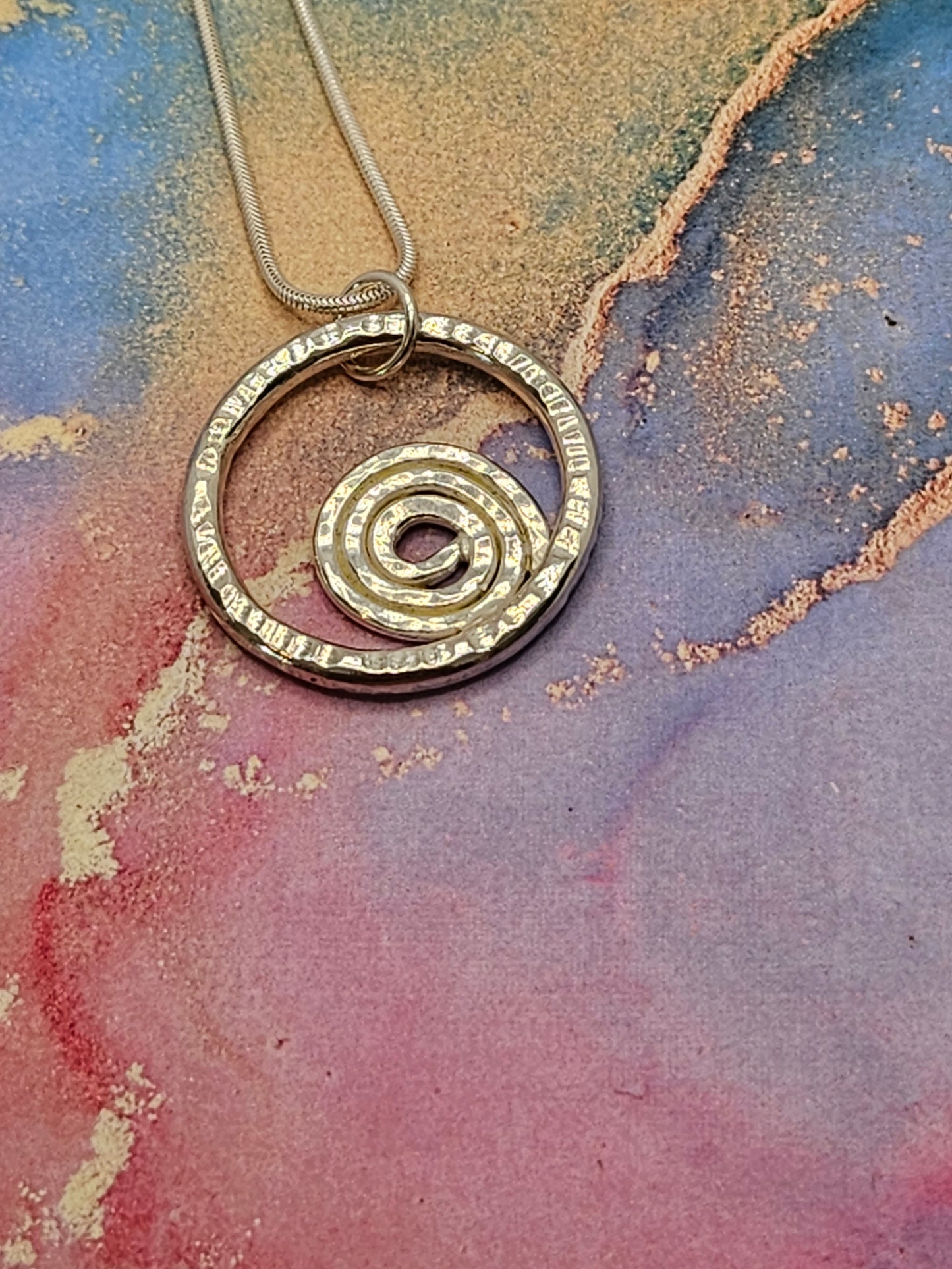 Circle Spiral Pendant