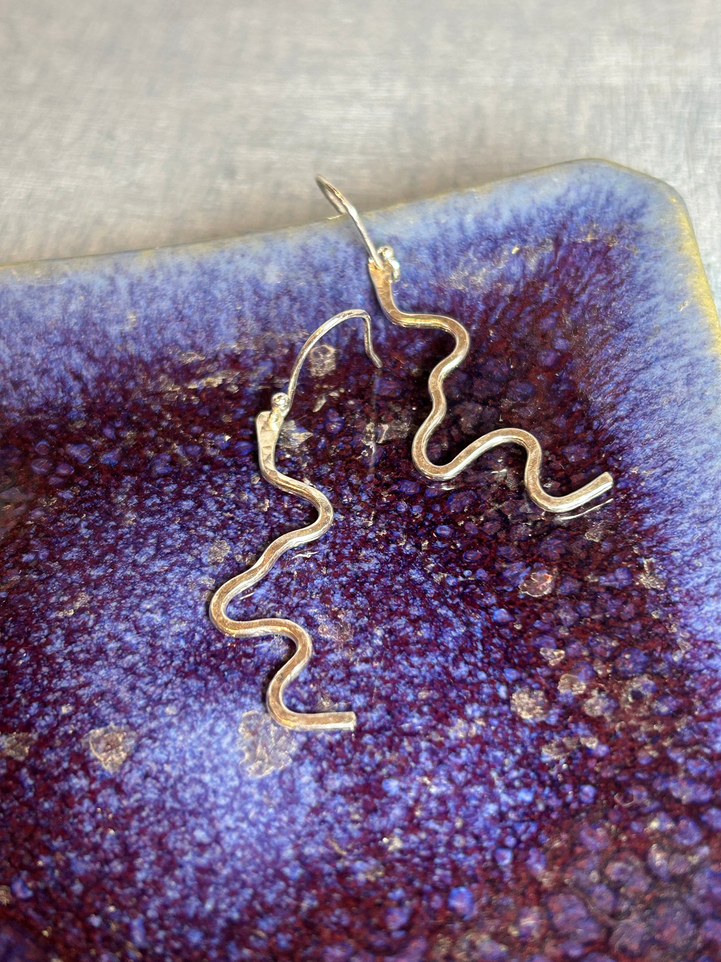 Handmade sterling silver earrings