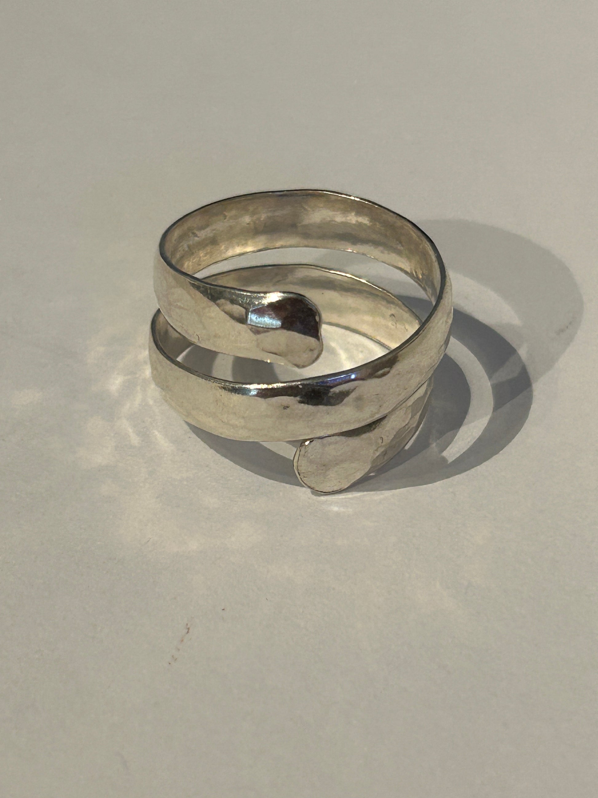 Coil sterling silver Ring