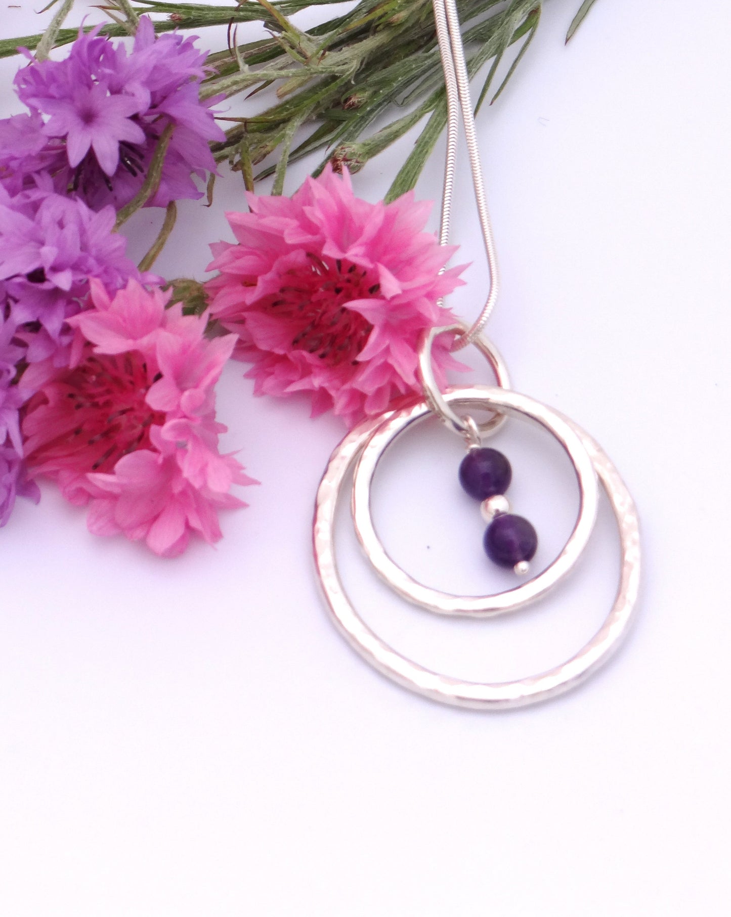 Large Double Circle Pendant