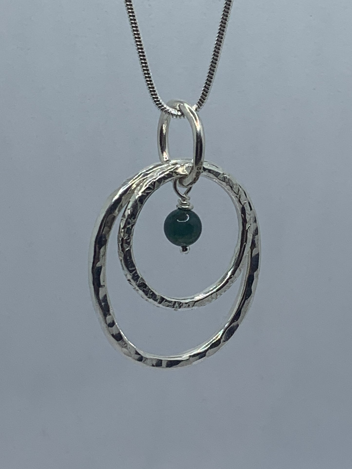 Large Double Circle Pendant